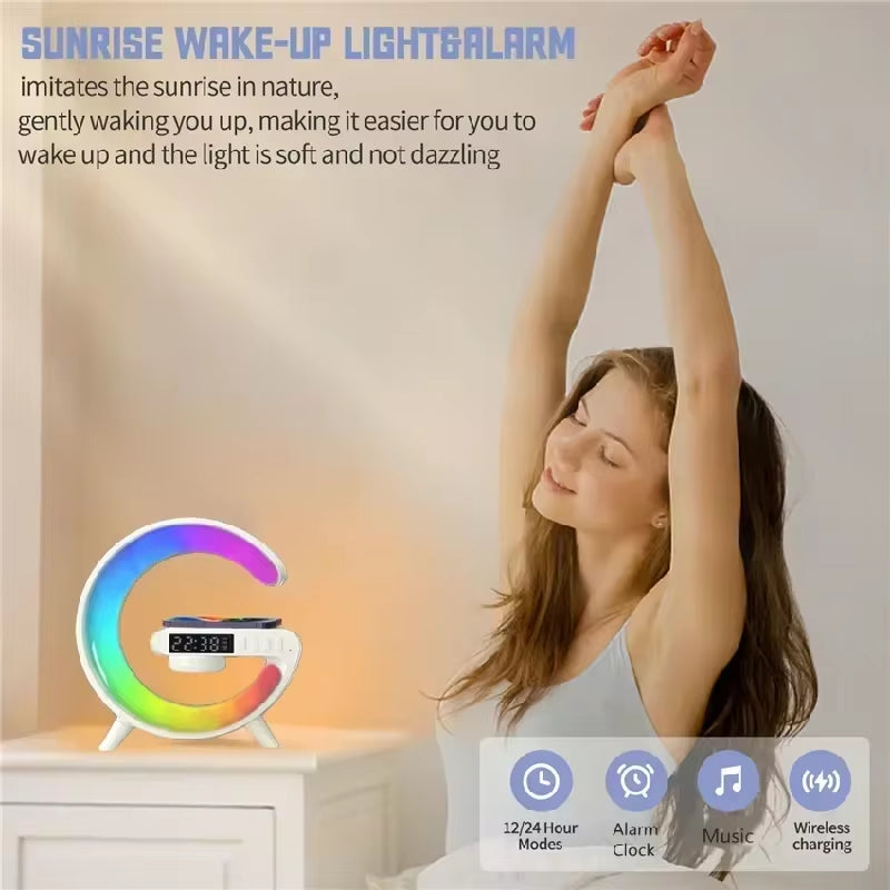 rgb charging station ith alarm clock