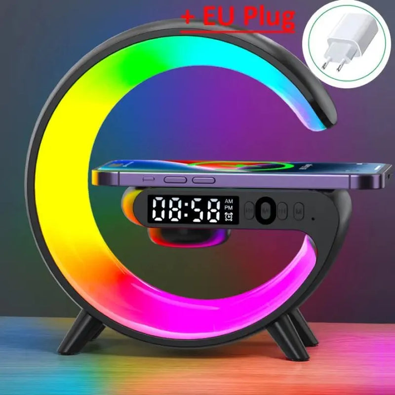 rgb charging station ith alarm clock