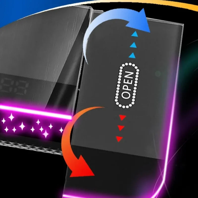 luxury digital led shower set
