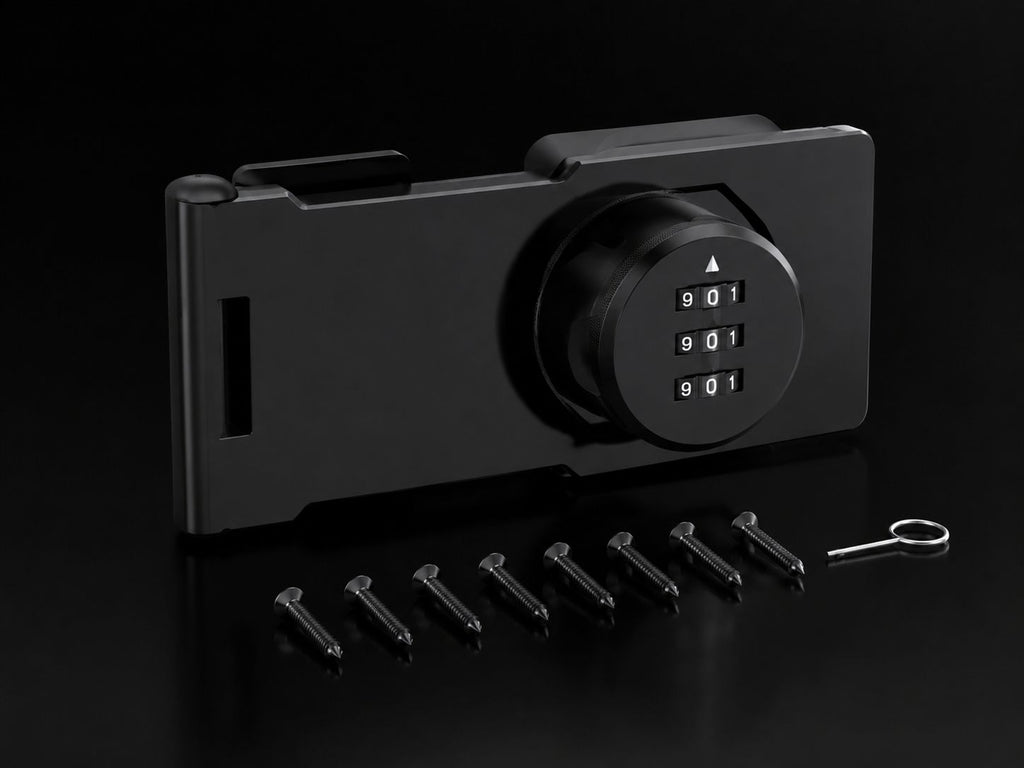 Household Cabinet Password Hasp Locks Cabinet Door Combination Lock Door Security Slide Latch Lock for Small Doors Cabinets Door