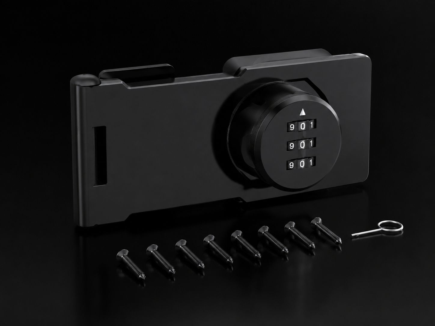 Household Cabinet Password Hasp Locks Cabinet Door Combination Lock Door Security Slide Latch Lock for Small Doors Cabinets Door