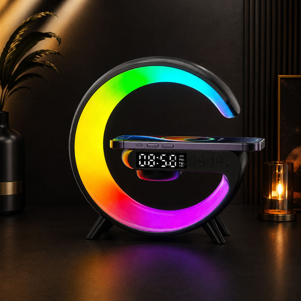 rgb charging station ith alarm clock