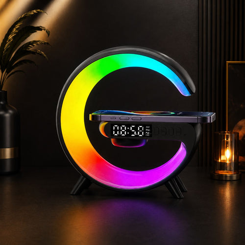 rgb charging station ith alarm clock