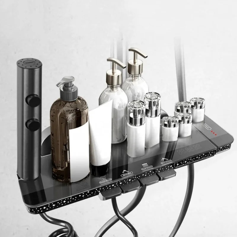 luxury digital led shower set