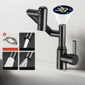 Digital Display LED Basin Faucet 360° Rotation Multi-Function Stream Sprayer Hot Cold Water Sink Mixer Wash Tap for Bathroom