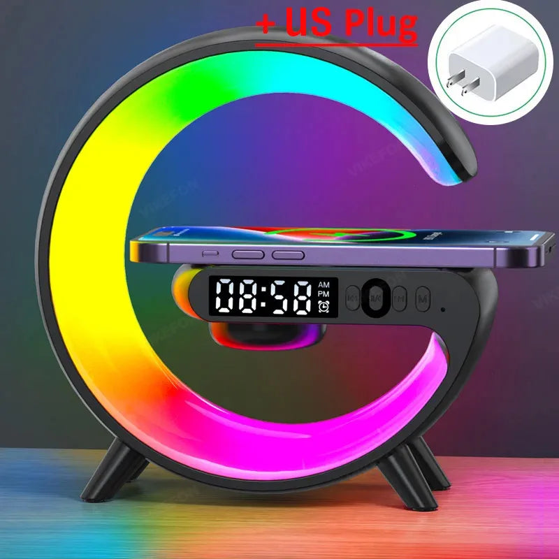 rgb charging station ith alarm clock