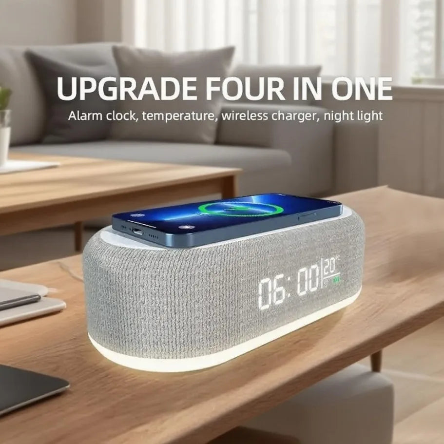 smart led ireless charger clock