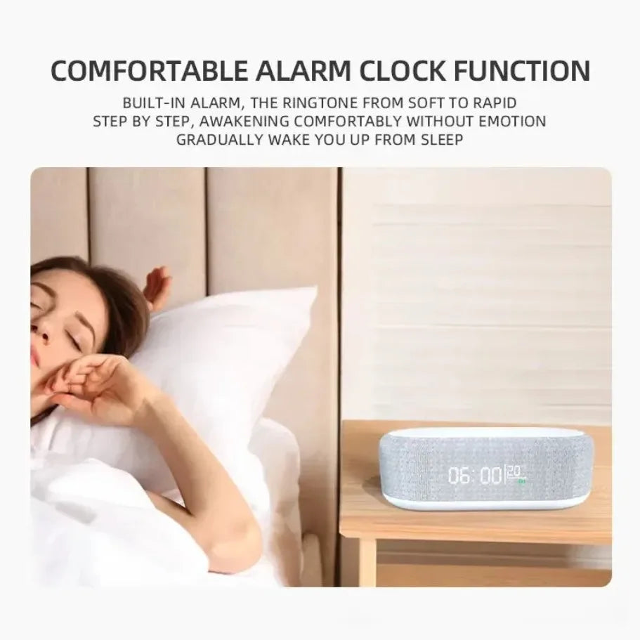 smart led ireless charger clock