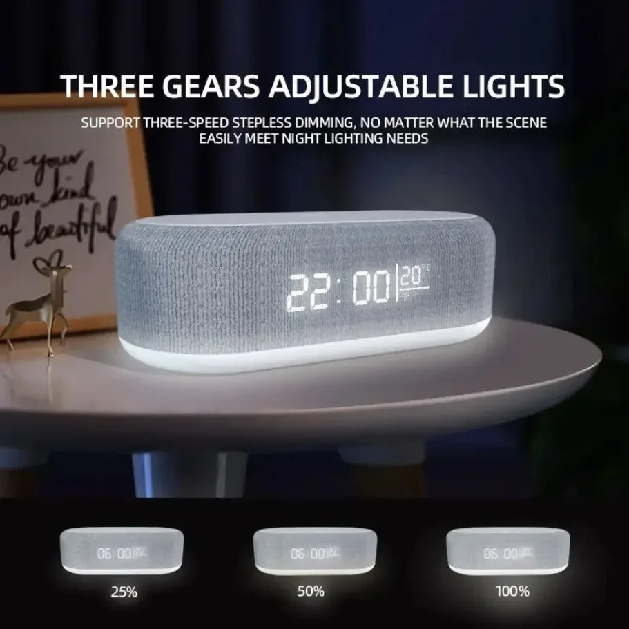 smart led ireless charger clock
